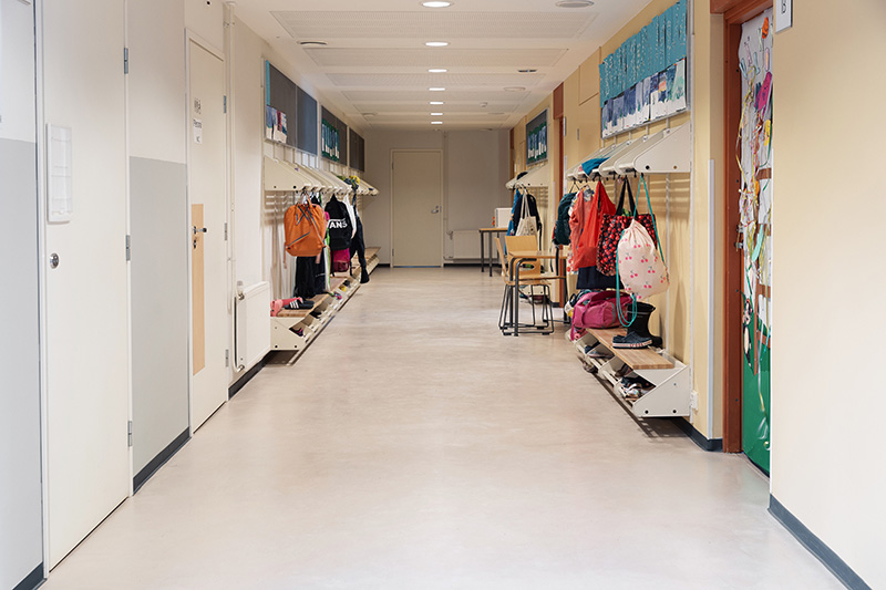 PanDOMO-lattia Paraisten koulu