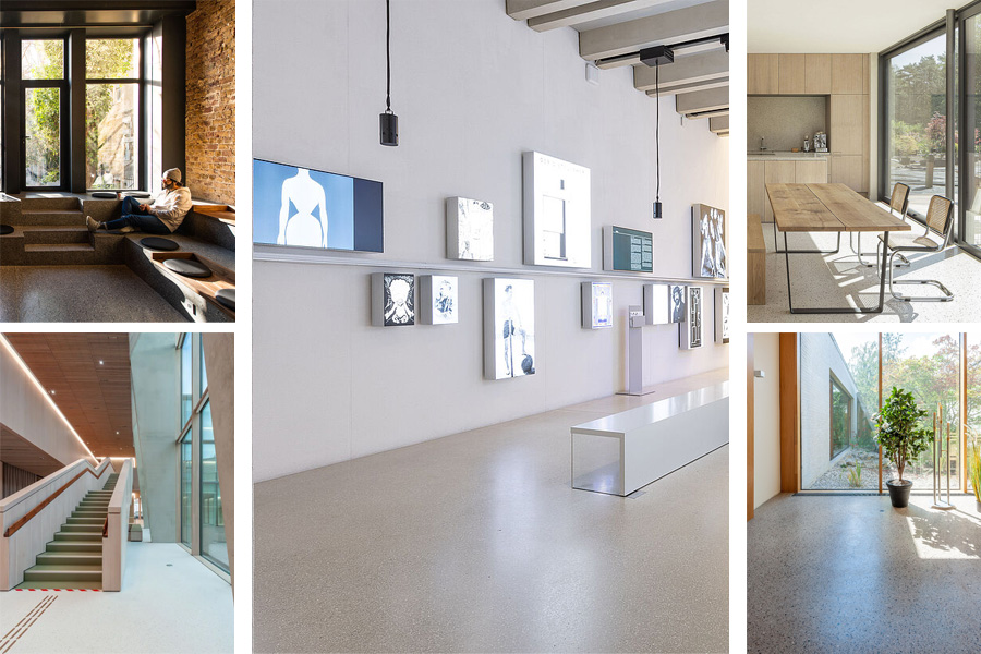 Terrazzo Omnia lattioita eri ympäristöissä